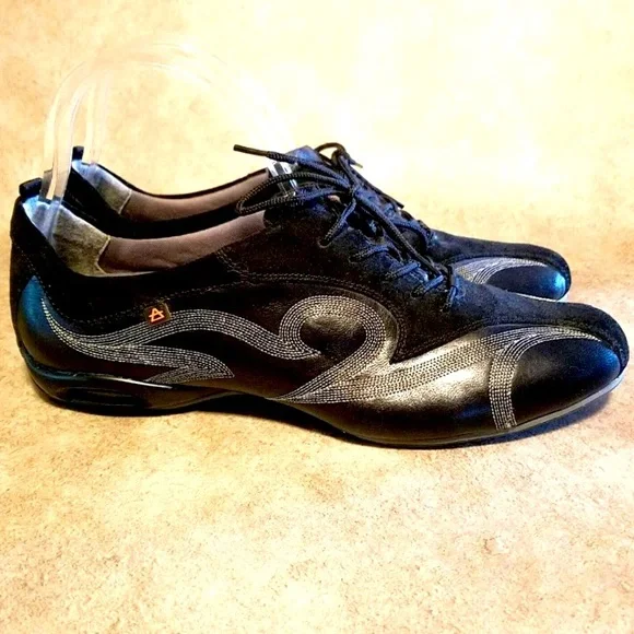 Gatsby Jazzy Tango Latin Salsa Street Shoes Black 1920s Gatsby Shoes | Retro Stage main image 2